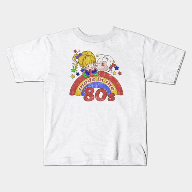 Vintage Rainbow Brite 80s Kids T-Shirt by Amandeeep